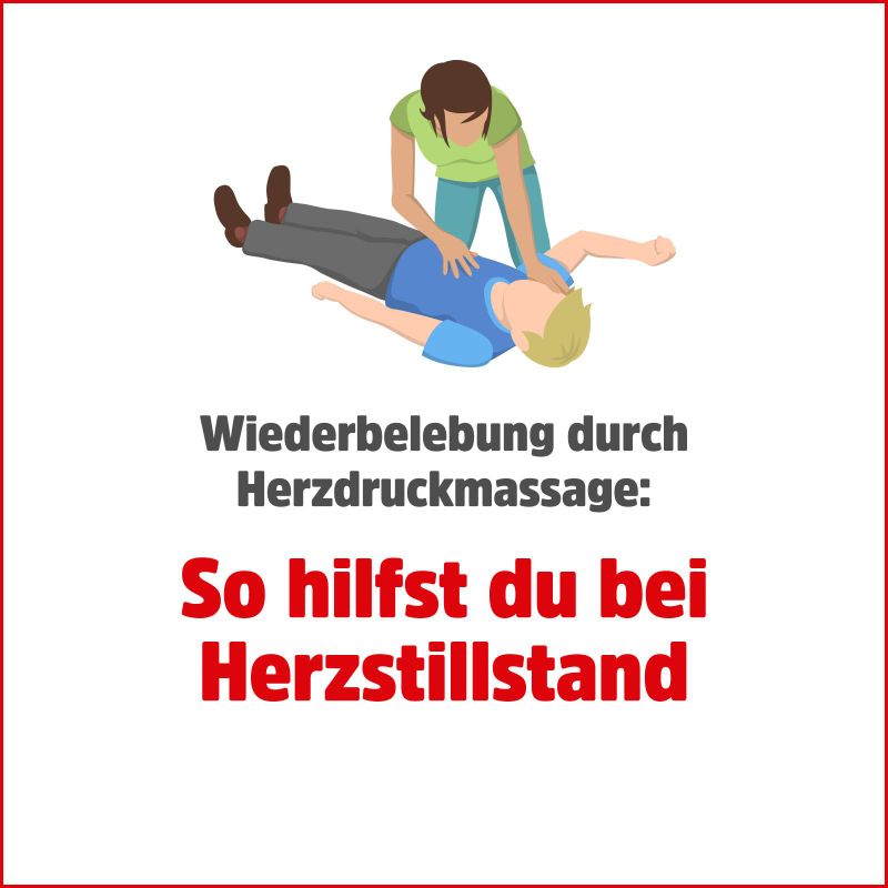 Abbildung Herzdruckmassage