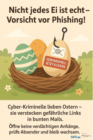 Nudging im Osterdesign zur Thematik dass nicht alles so ist wie es scheint.