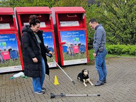 Prüfungssituation draußen.