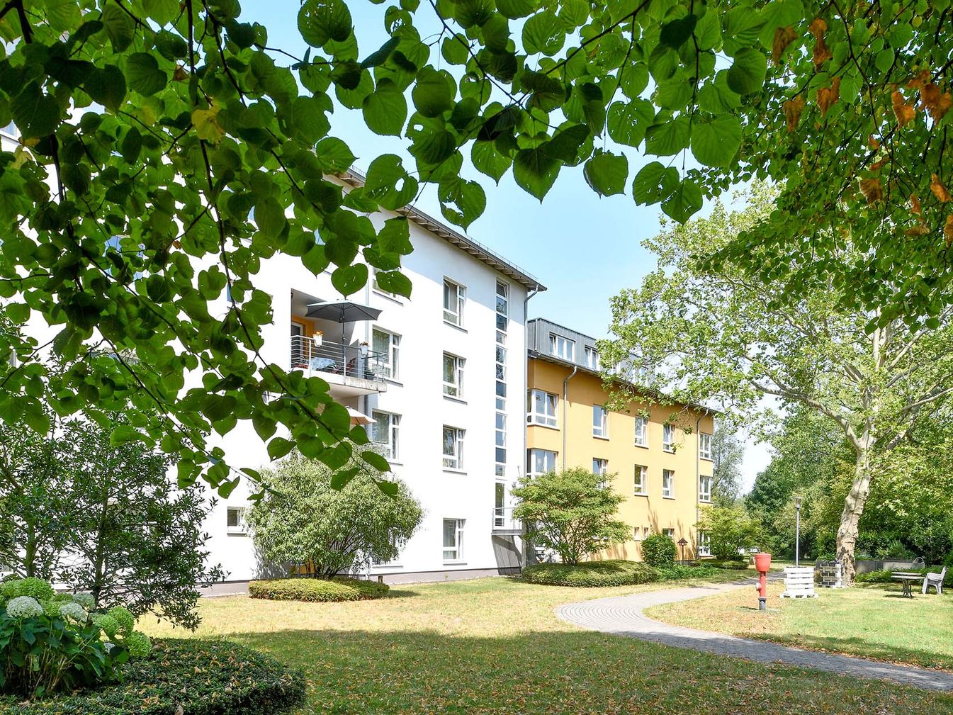 der Garten des Malteserstift St. Hedwig in Duisburg 