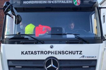 Hilfe für die Bevölkerung nach der Hochwasser-Katastrophe 2021 in der Eifel. Foto: Galli/Malteser