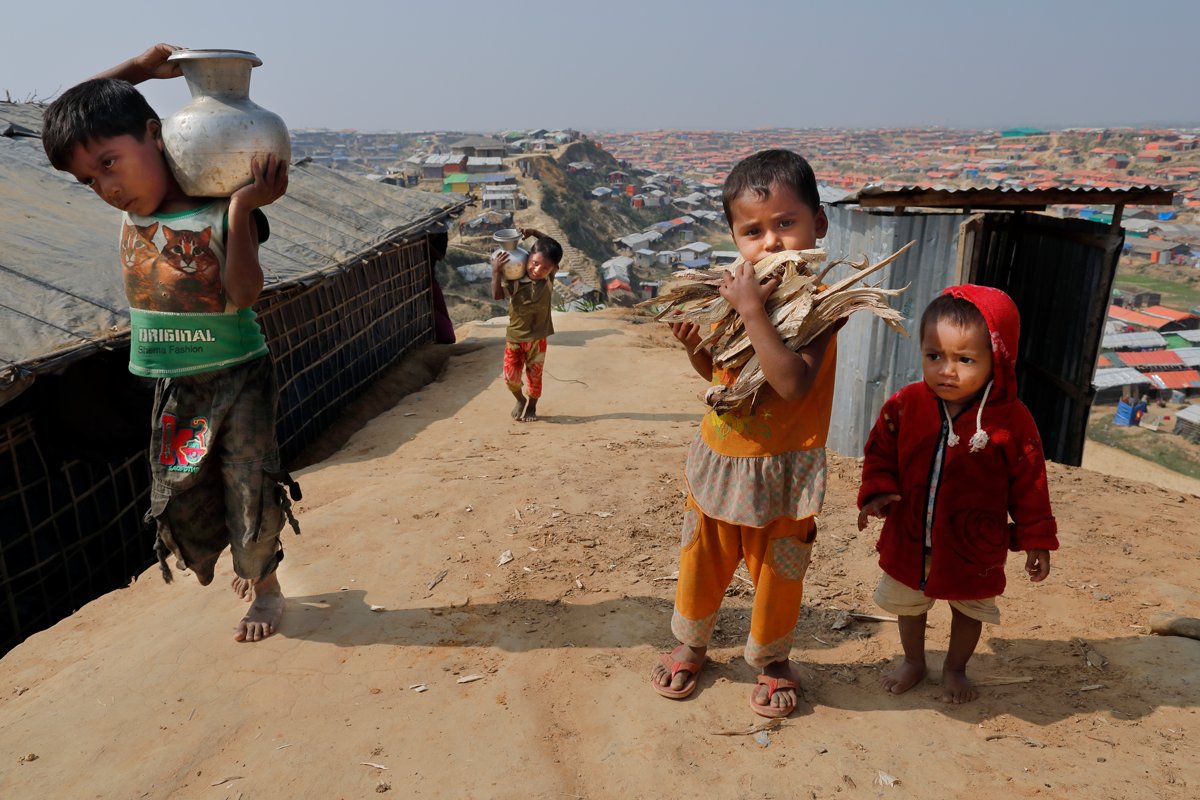 Sauberes Trinkwasser ist Mangelware im Flüchtlingslager für Rohingya in Bangladesch