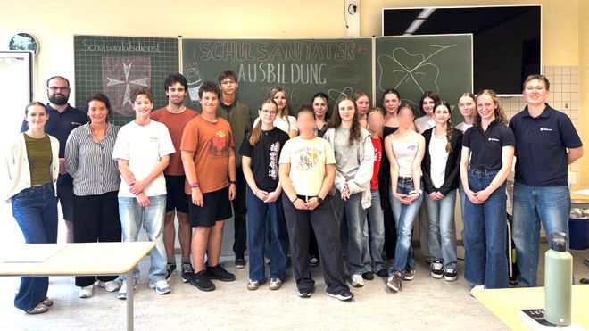 Malteser Schulsanitäter am Norbertusgymnasium in Magdeburg