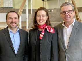 Dr. Sophie von Preysing, Christian Lange (l.) und Martin Rösler (r.)