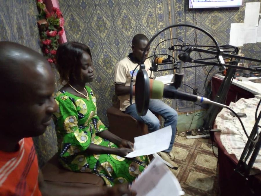 P-FIM Participants during interactive radio show