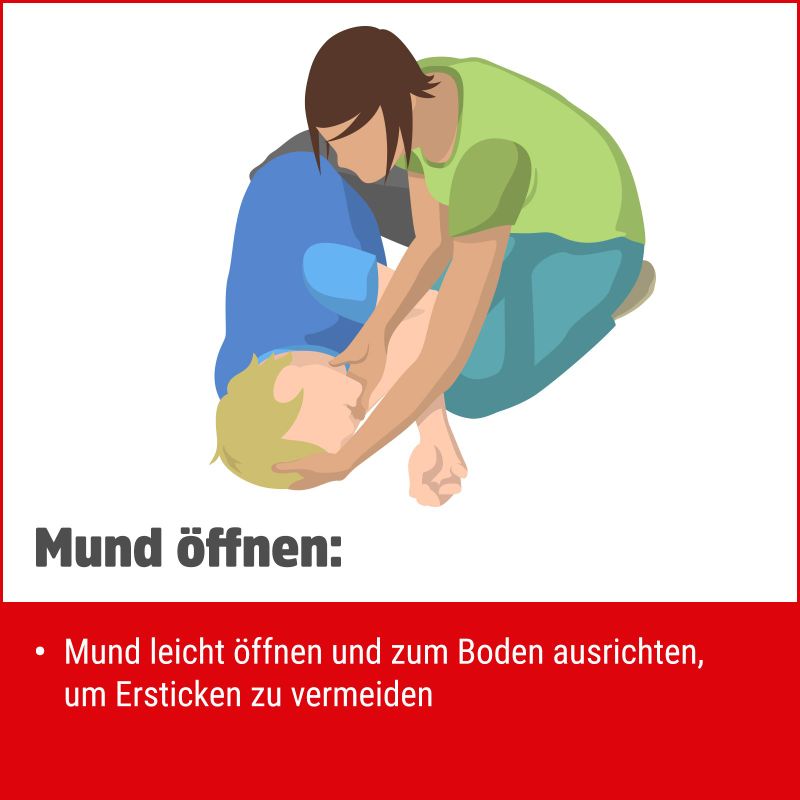 Stabile Seitenlage "Mund öffnen"