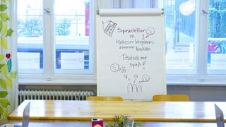 Räumlichkeiten des Malteser Integrationszentrums Neukölln für Geflüchtete und Ehrenamtliche.