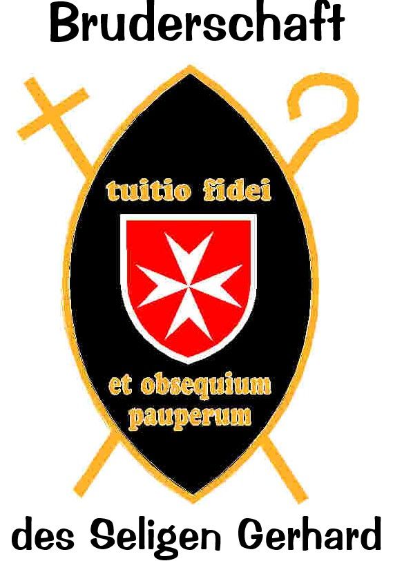 Logo der Bruderschaft des Seligen Gerhard mit Malteserkreuz