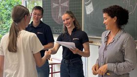 Gratulation für Malteser Schulsanitäter