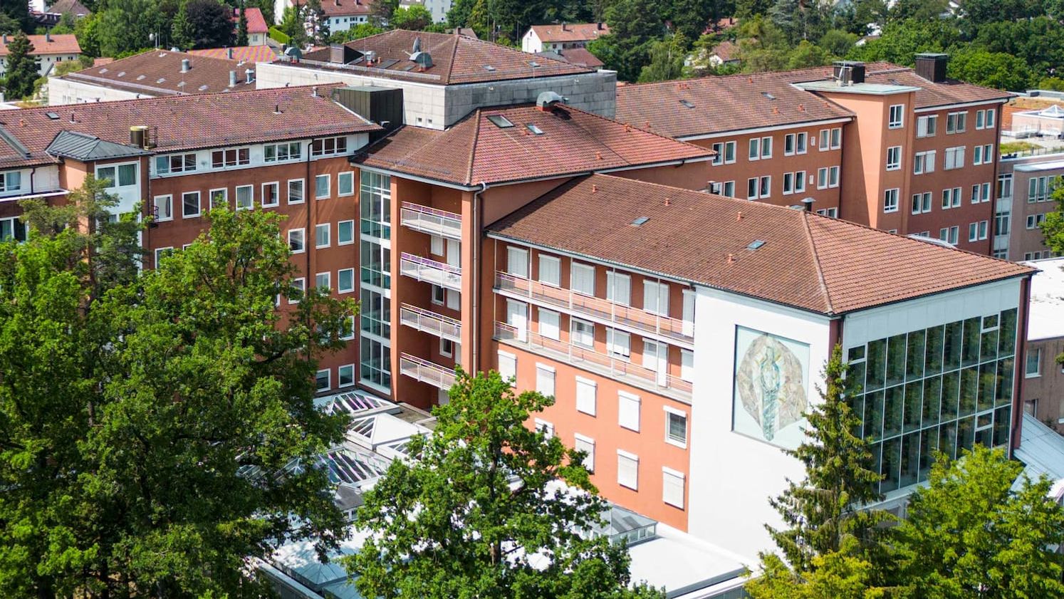 Waldkrankenhaus Erlangen von oben
