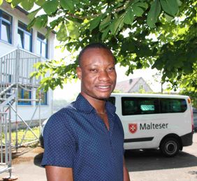 Menschen wie Eddy suchen in Deutschland Frieden und Sicherheit. Foto: Kaiser/Malteser