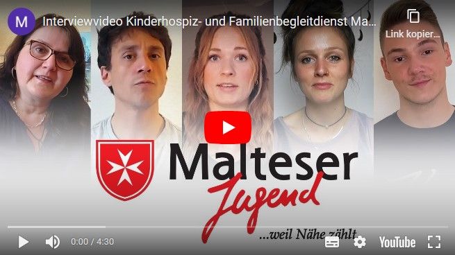 Screenshot eines Videos mit Interviews des Kinder- und Familienhospizdienstes der Malteser.