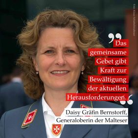 Daisy Gräfin Bernstorff mit einem Zitat zum Thema