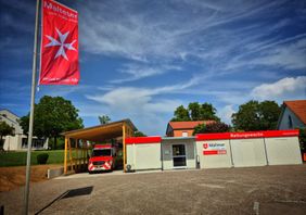 Das Foto zeigt die Malteser Rettungswache in Starzach.