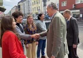 Verabschiedung: Beide Präsidenten bedankten sich herzlich für die Möglichkeit des Einblicks in die Malteser-Arbeit vor Ort. 