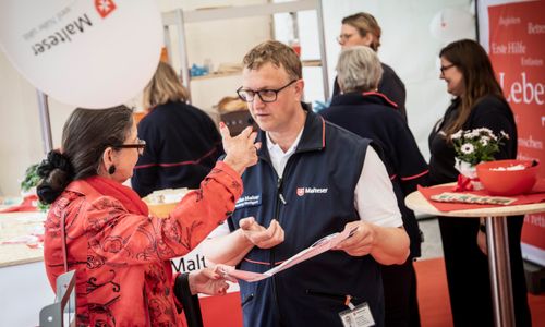DKT 2022 – Malteser Stand auf der Caritas-Meile