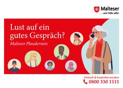 Informationsgrafik für Gespräche, Bewerbung der Telefonnummer 08003301111