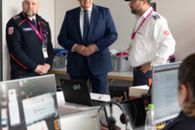 Katholikentag 2026 - Bayerischer Innenminister Hermann besucht den Einsatzstab der Malteser