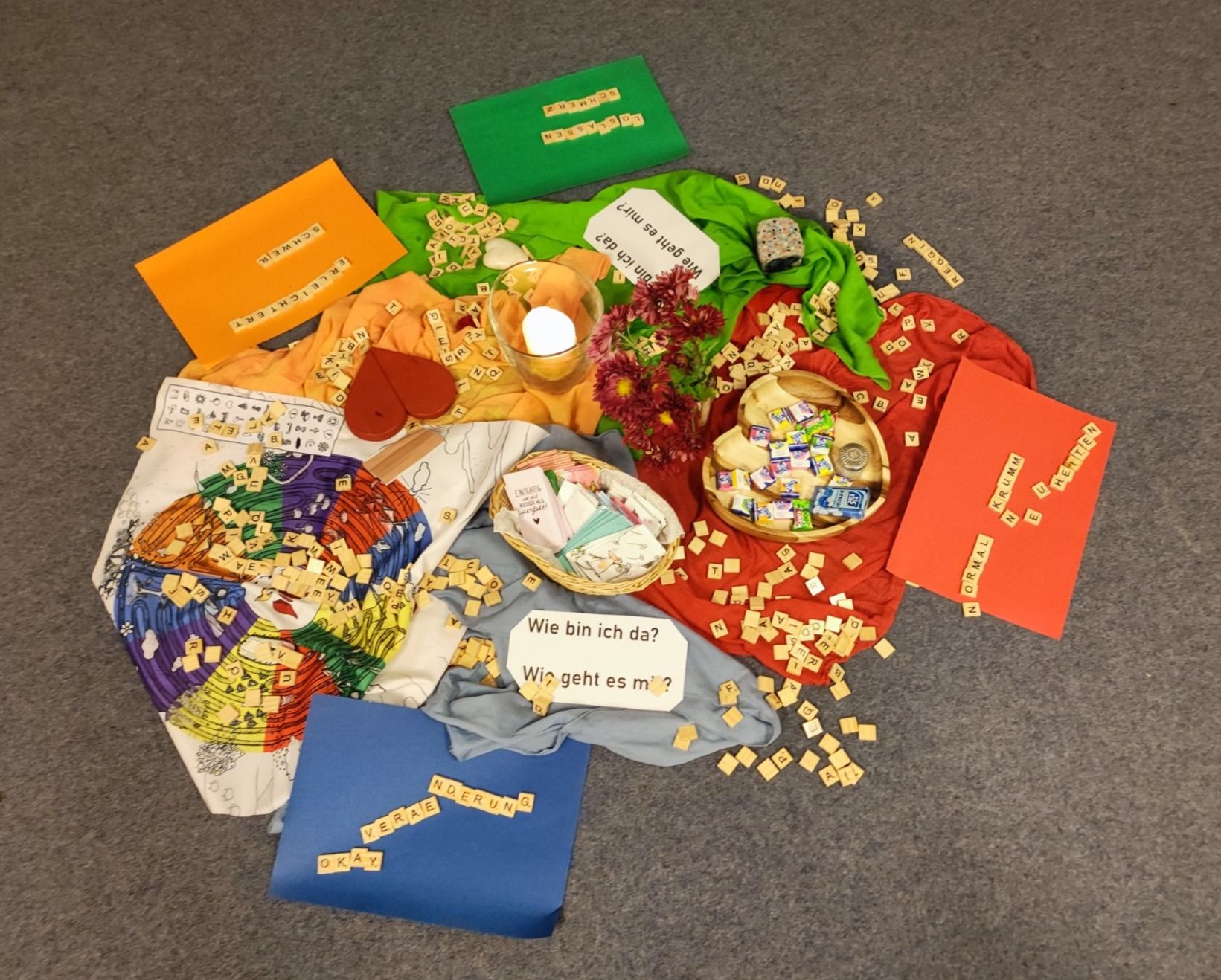 Kinder und Familien kommen zusammen 