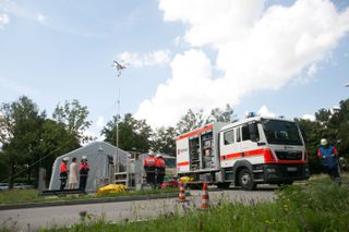 Foto einer Katastrophenschutzübung