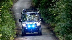 Geländefahrzeug der Malteser im Harz