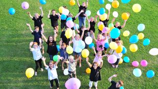 Traunstein bunte Ballons