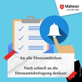 Erinnerung an die Malteser Ehrenamtsbefragung