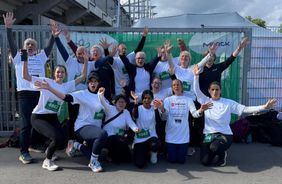 Gruppenfoto vom Merck-Firmenlauf 2026