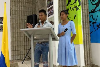 Ruth during an event with the Youth Leadership School.