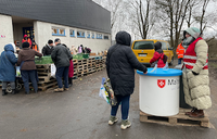 Werbung und Unterstützung durch Sachspenden am Kirchort Sankt Joseph in der Kirchengemeinde Sankt Elisabeth in Kassel