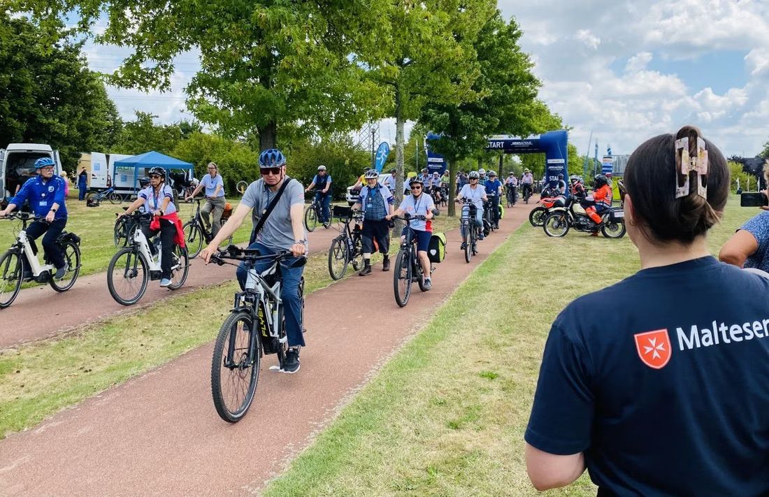 Malteser auf der NRW Radtour in 2025