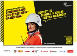 Olivia Koziarowski der Siegburger Malteser ist Gesicht des Katastrophenschutzes NRW und hier auf einem von 14 Befähigungsmotiven der Kampagne zu sehen. 