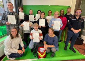 Gruppenbild der Schüler der Marcusallee