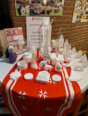 Kleine, schöne Gipsarbeiten durften von den Gästen mitgenommen werden