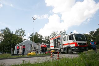 Foto einer Katastrophenschutzübung