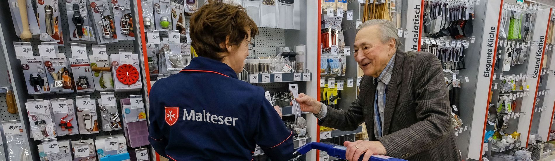 Mobiler Einkaufswagen