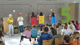 Kinder beim Kennenlernnachmittag 2025 am LFG