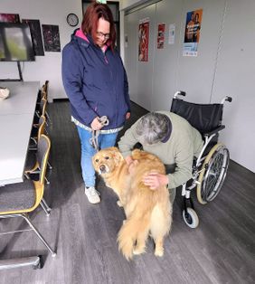 Besuchssimulation im Rahmen der Prüfung.