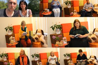 Lesen aus dem Buch "Umarmen und Loslassen": Ehrenamtliche Frauen und Männer des Malteser Hospizdienstes. Foto: Malteser