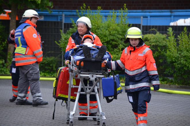 Helfer im Einsatz