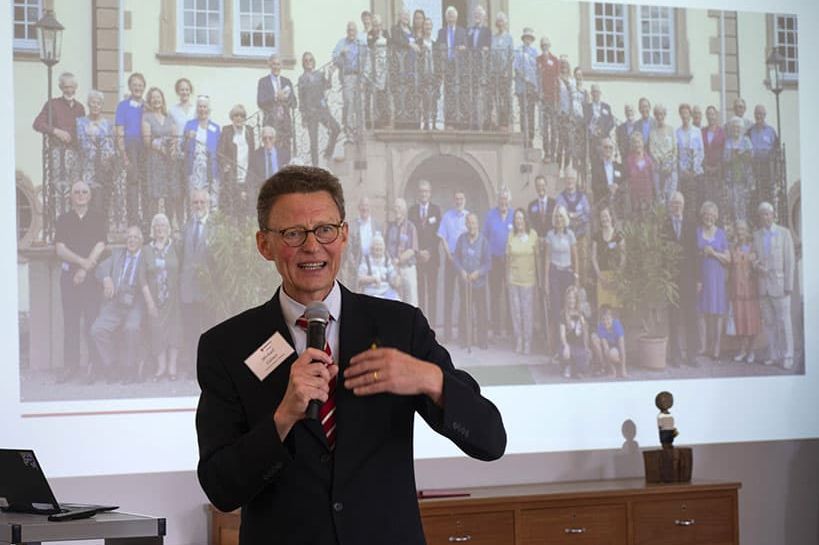 Michael Görner bei einem Vortrag vor der Stiftungsgemeinschaft