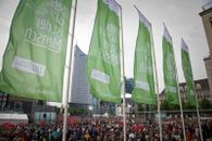 Eucharistiefeier an Fronleichnam auf dem Leipziger Augustusplatz