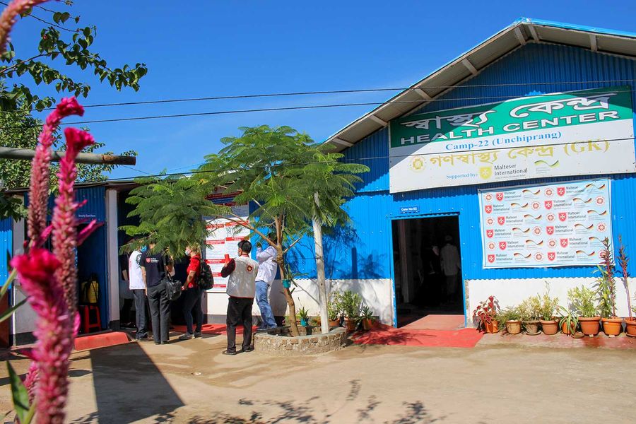 Health post in Rohingya refugee camp