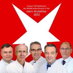 Fünf Ärzte des Waldkrankenhauses ausgezeichnet in der stern-Ärzteliste 2022.