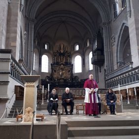 Ein Foto aus dem Gottesdienst im Trierer Dom