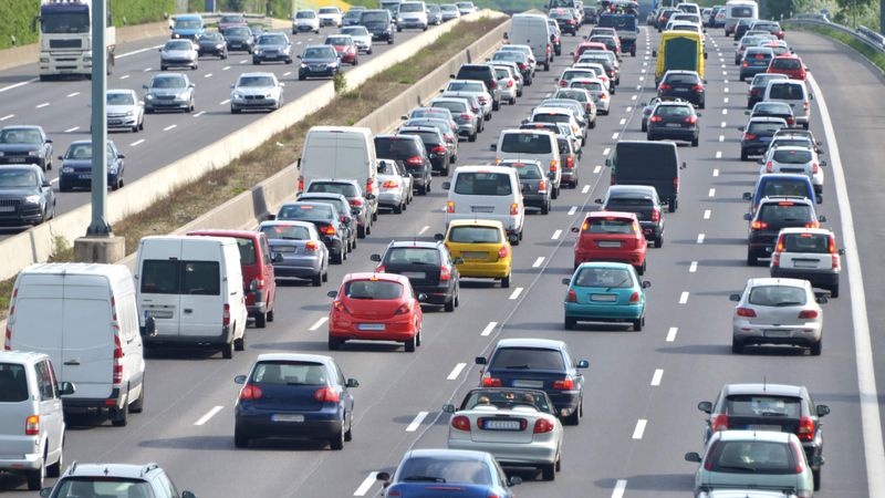 Autos auf der Autobahn