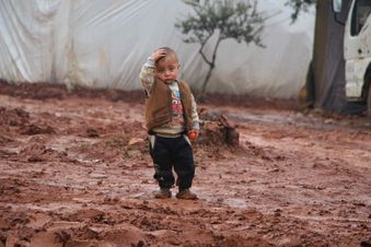 Syrien: Leben in einem Flüchtlingscamp. Foto: HandinHand/Malteser International 