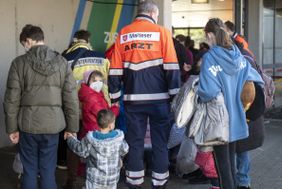 Freiburger Malteser engagieren sich für geflüchtete Kinder aus der Ukraine. Foto: Patrick Seeger/Malteser