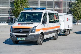 Einsatzfahrzeug der SEG Betreung