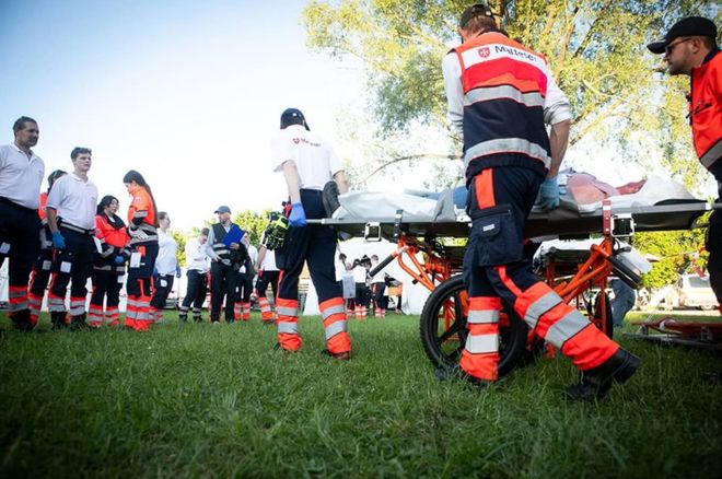 Malteser Sanitäter im Einsatz